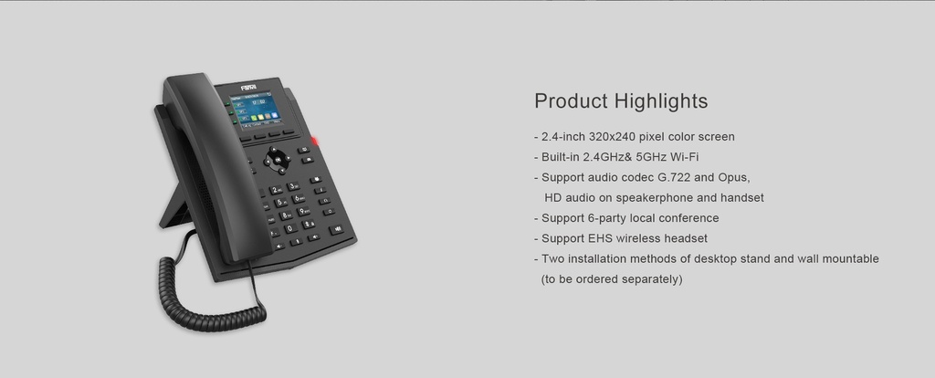 FANVIL X303W Entry-Level WiFi IP Phone
