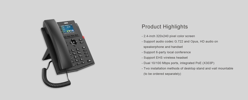 FANVIL X303P Entry-Level IP Phone